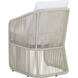 Allariz Greige / Stinson White Outdoor Dining Armchair
